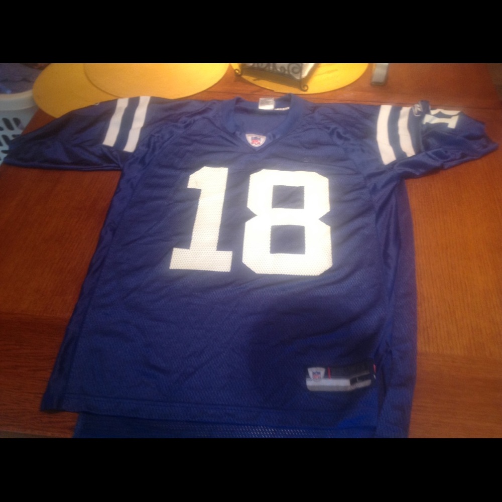 Reebok Peyton Manning Colts Jersey L